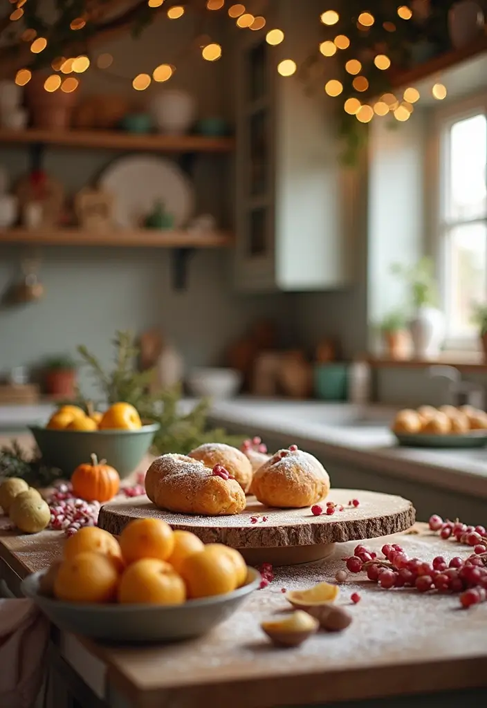 30+ Christmas Home Decor Ideas That Feel Magical 29 30+ Christmas Home Decor Ideas That Feel Magical - 29. Festive Baking Station