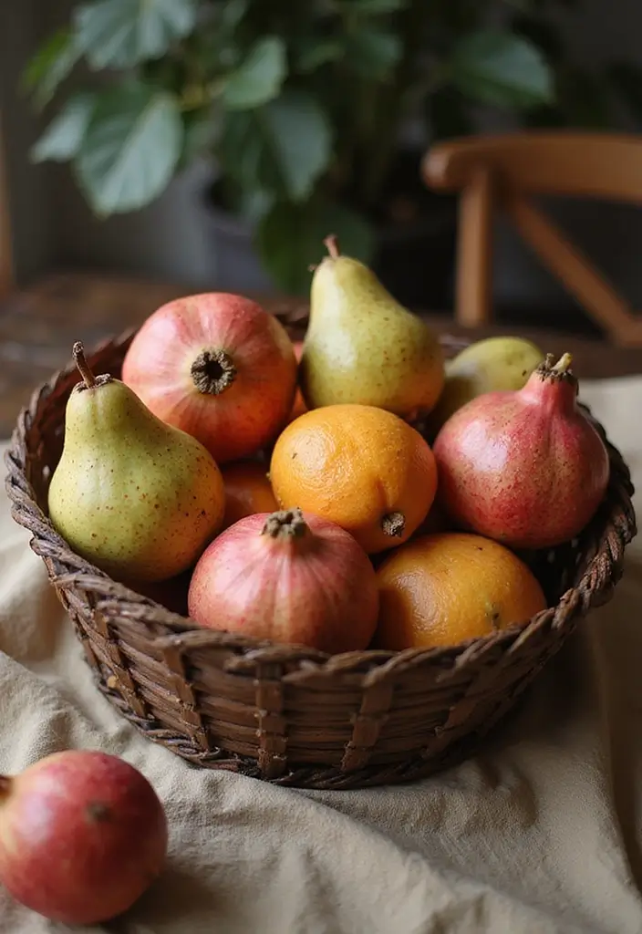 30+ Dining Table Christmas Decor Ideas for Family Gatherings 12 30+ Dining Table Christmas Decor Ideas for Family Gatherings - 12. Seasonal Fruit Display