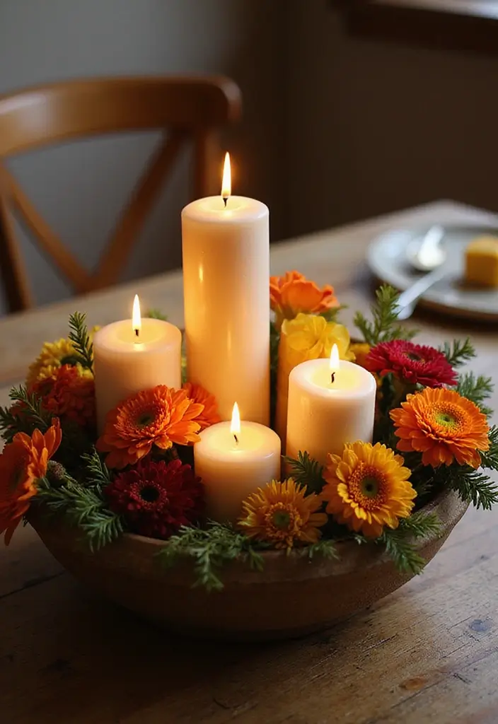30+ Dining Table Christmas Decor Ideas for Family Gatherings 20 30+ Dining Table Christmas Decor Ideas for Family Gatherings - 20. Holiday Themed Centerpiece