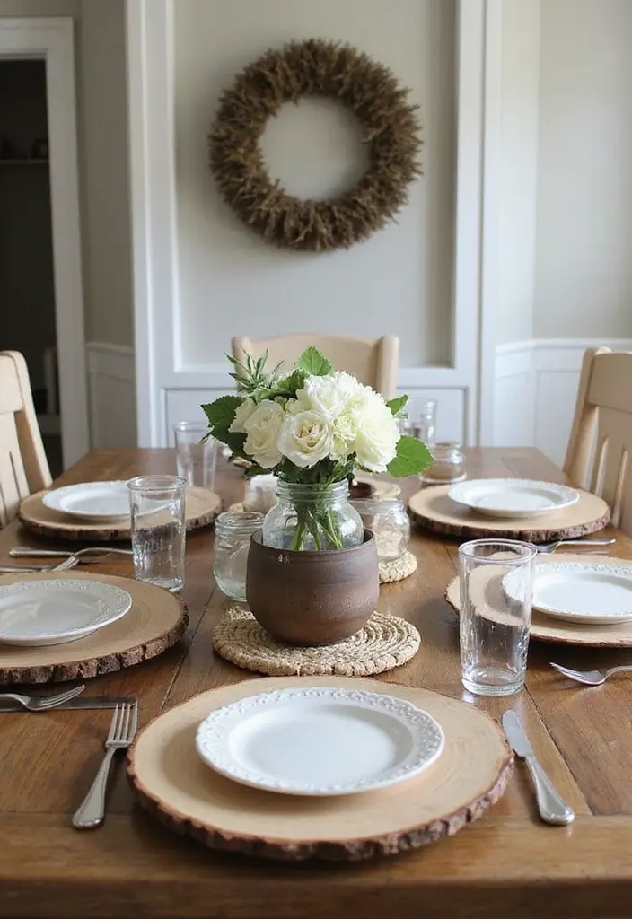 30+ Dining Table Christmas Decor Ideas for Family Gatherings 24 30+ Dining Table Christmas Decor Ideas for Family Gatherings - 24. Farmhouse Style Table Settings