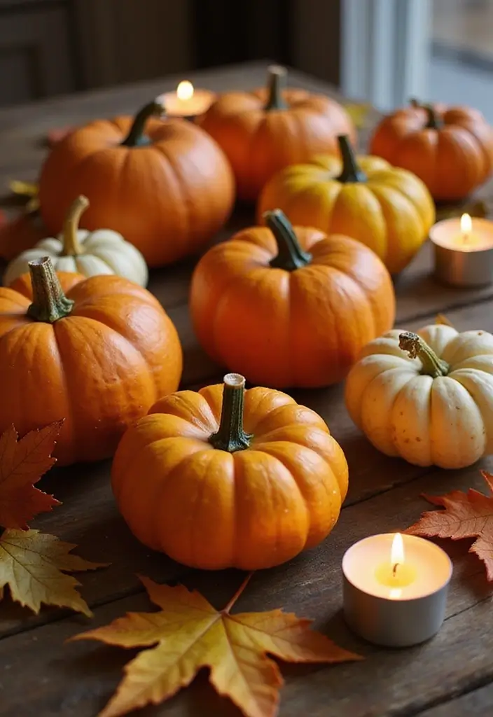 30+ Halloween Decoration Ideas That Instantly Impress 1 30+ Halloween Decoration Ideas That Instantly Impress - 1. Mini Pumpkin Centerpieces
