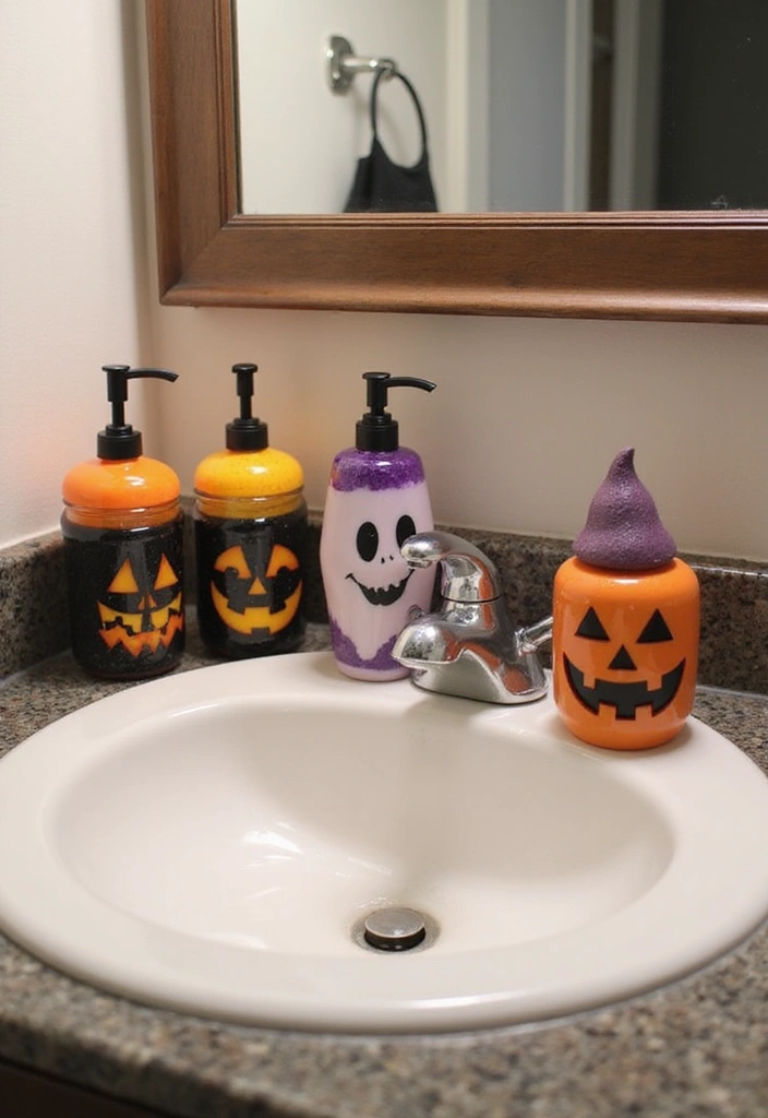 30+ Halloween Decoration Ideas That Instantly Impress 19 30+ Halloween Decoration Ideas That Instantly Impress - 19. Halloween-Themed Soap Dispensers