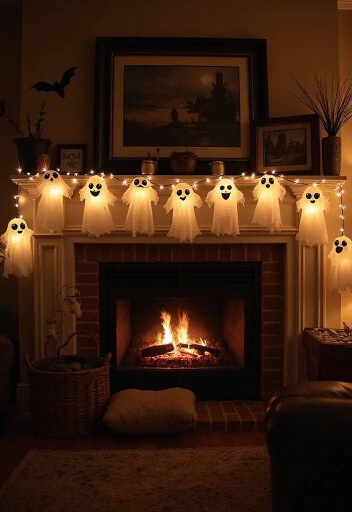 30+ Halloween Decoration Ideas That Instantly Impress 3 30+ Halloween Decoration Ideas That Instantly Impress - 3. Ghostly String Lights