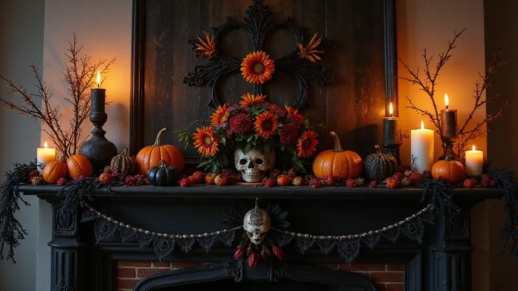 30 Halloween Mantel Decor Ideas for a Spooky Touch