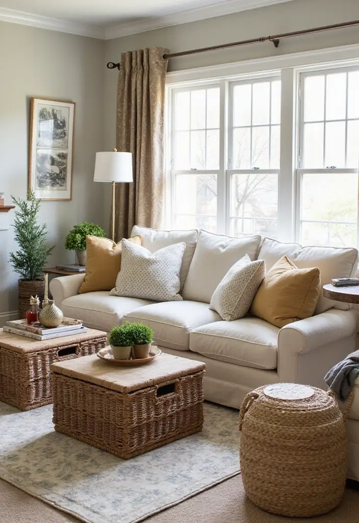 30+ Living Room Christmas Decor Ideas for a Festive Vibe 20 30+ Living Room Christmas Decor Ideas for a Festive Vibe - 20. Multi-Purpose Decor Items