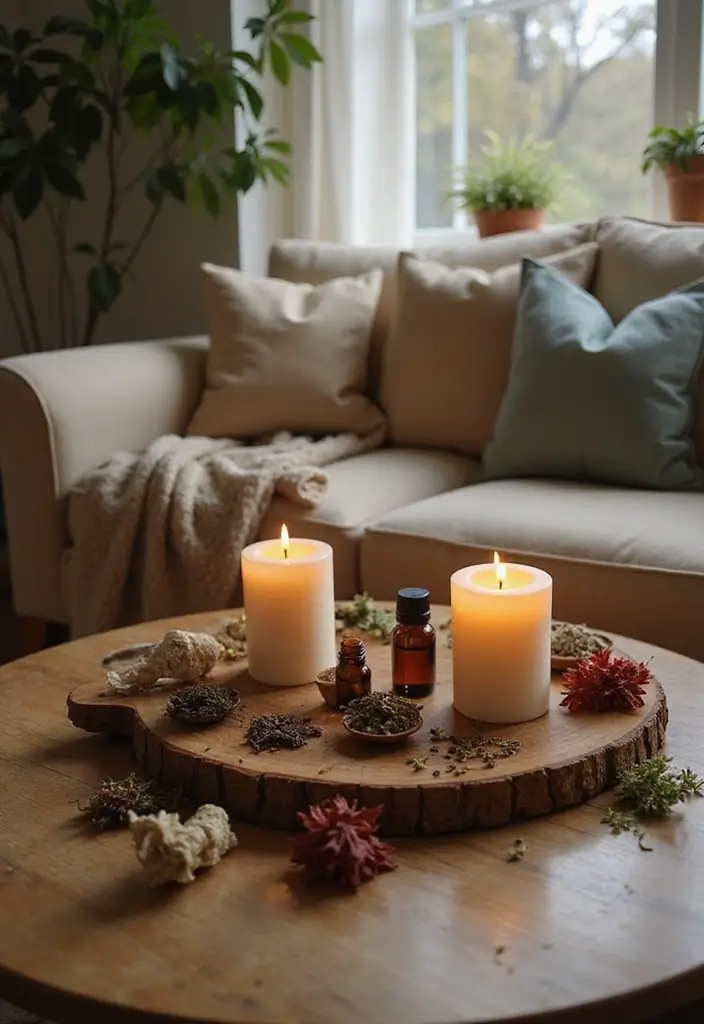 30+ Living Room Christmas Decor Ideas for a Festive Vibe 23 30+ Living Room Christmas Decor Ideas for a Festive Vibe - 23. Organic Scented Decor