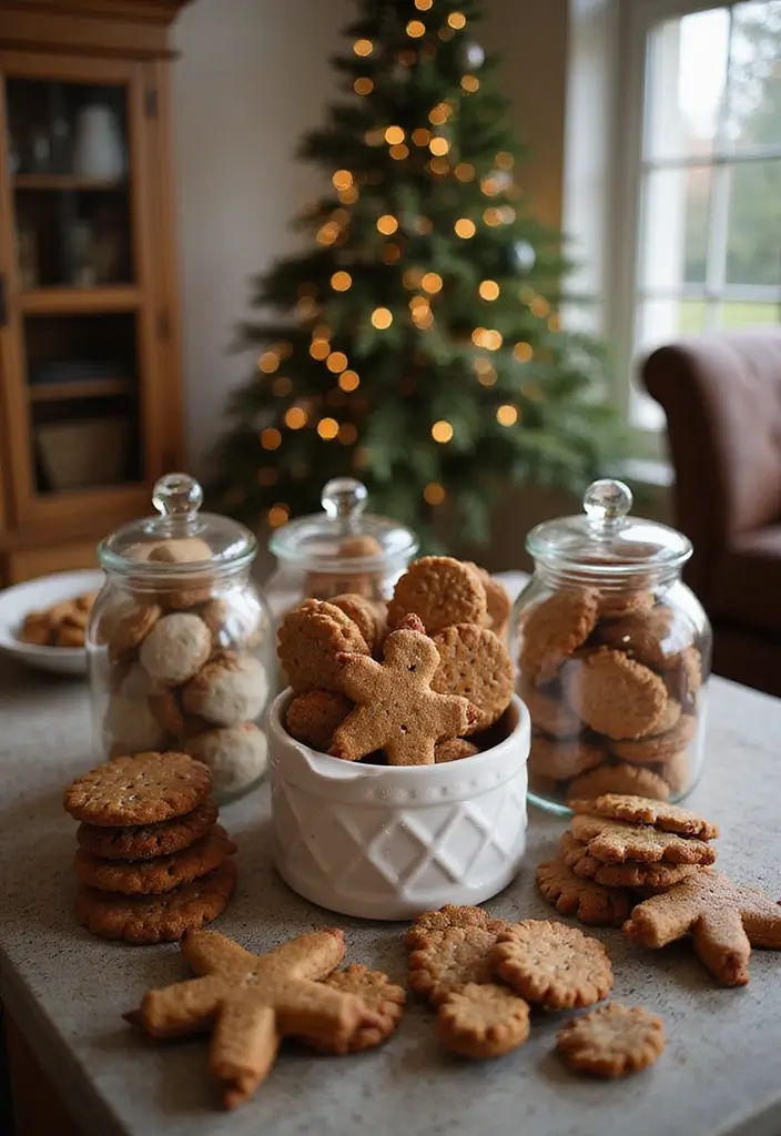 30+ Living Room Christmas Decor Ideas for a Festive Vibe 24 30+ Living Room Christmas Decor Ideas for a Festive Vibe - 24. Homemade Treats as Decor