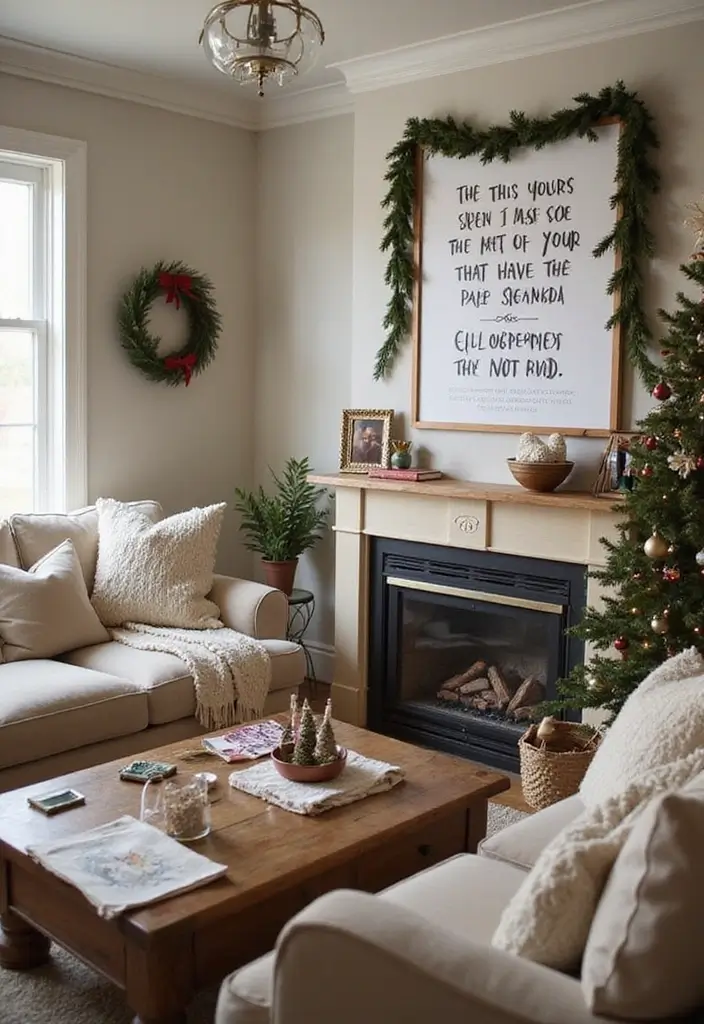 30+ Living Room Christmas Decor Ideas for a Festive Vibe 29 30+ Living Room Christmas Decor Ideas for a Festive Vibe - 29. Interactive Decor for Family Fun