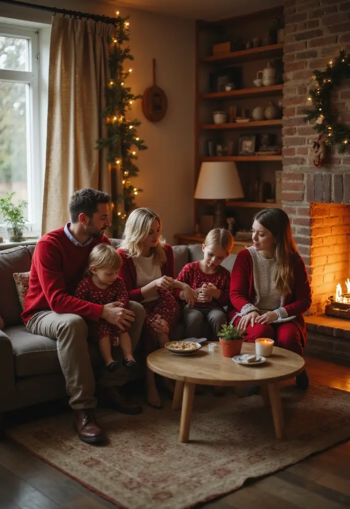 30+ Living Room Christmas Decor Ideas for a Festive Vibe 30 30+ Living Room Christmas Decor Ideas for a Festive Vibe - 30. Slow Fashion Holiday Outfits