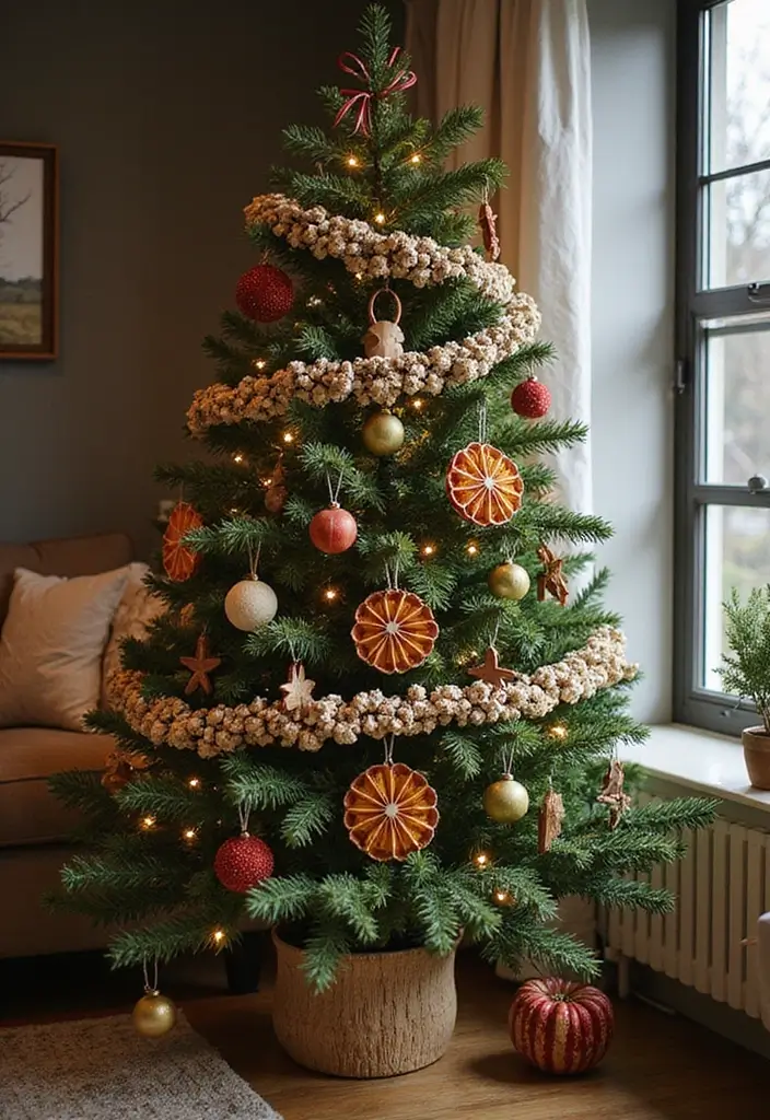 30+ Living Room Christmas Decor Ideas for a Festive Vibe 4 30+ Living Room Christmas Decor Ideas for a Festive Vibe - 4. Eco-Friendly Ornaments