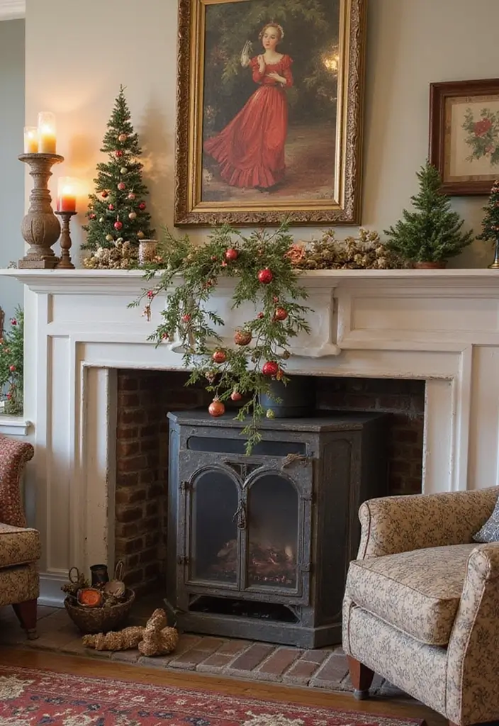 30+ Living Room Christmas Decor Ideas for a Festive Vibe 8 30+ Living Room Christmas Decor Ideas for a Festive Vibe - 8. Thrifted Holiday Finds