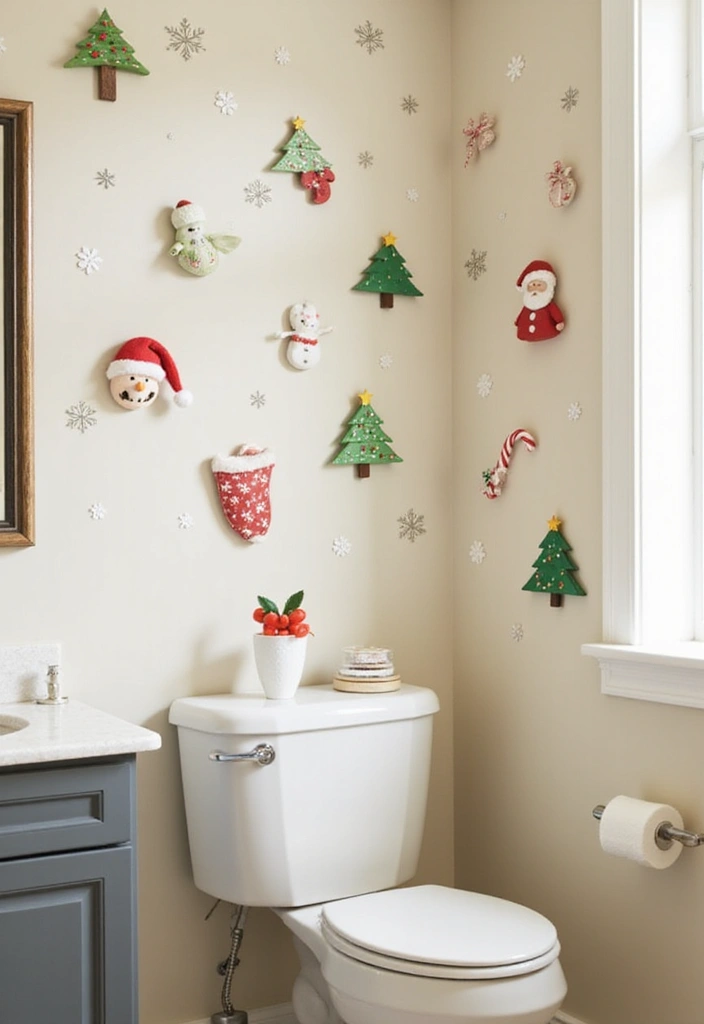 30+ New Year Decoration Ideas for a Fresh Start 15 30+ New Year Decoration Ideas for a Fresh Start - 15. Holiday-themed Wall Decals