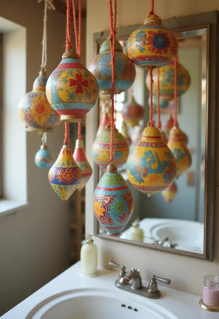 30+ New Year Decoration Ideas for a Fresh Start 16 30+ New Year Decoration Ideas for a Fresh Start - 16. Hand-painted Ornaments