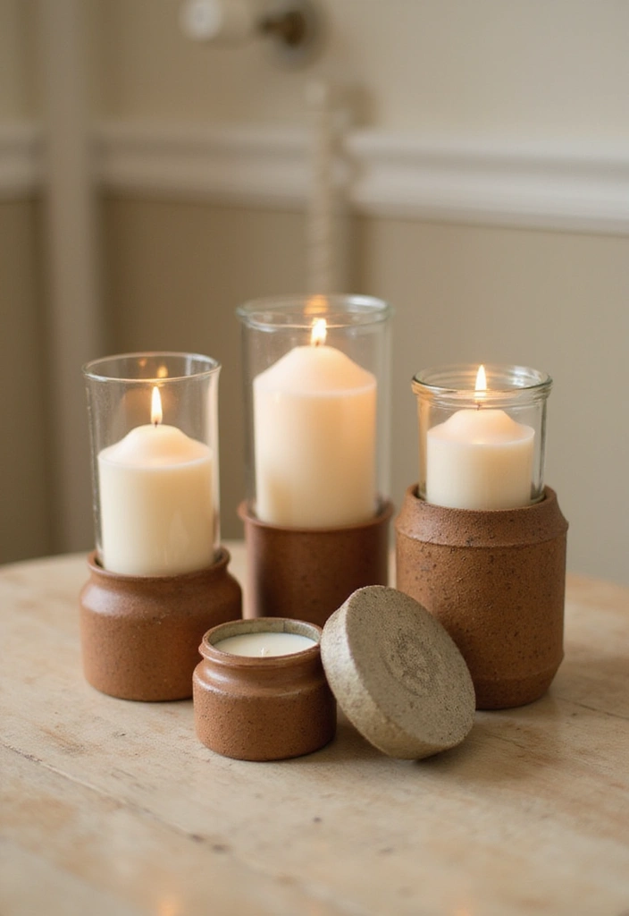 30+ New Year Decoration Ideas for a Fresh Start 17 30+ New Year Decoration Ideas for a Fresh Start - 17. Upcycled Candle Holders