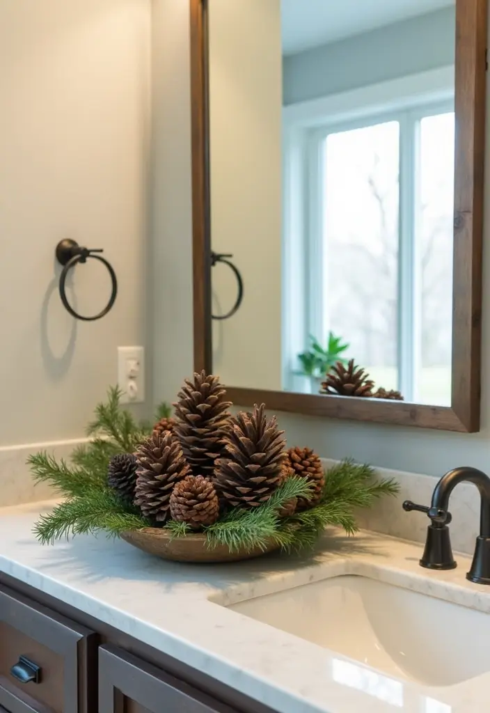 30+ New Year Decoration Ideas for a Fresh Start 2 30+ New Year Decoration Ideas for a Fresh Start - 2. Natural Elements Centerpiece