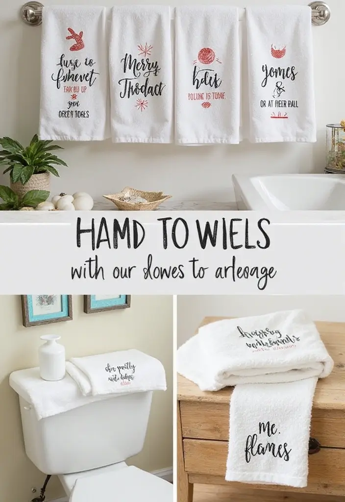 30+ New Year Decoration Ideas for a Fresh Start 24 30+ New Year Decoration Ideas for a Fresh Start - 24. DIY Festive Hand Towels