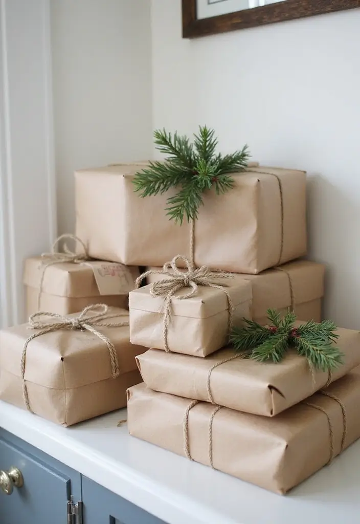 30+ New Year Decoration Ideas for a Fresh Start 30 30+ New Year Decoration Ideas for a Fresh Start - 30. Sustainable Gift Wrapping Ideas
