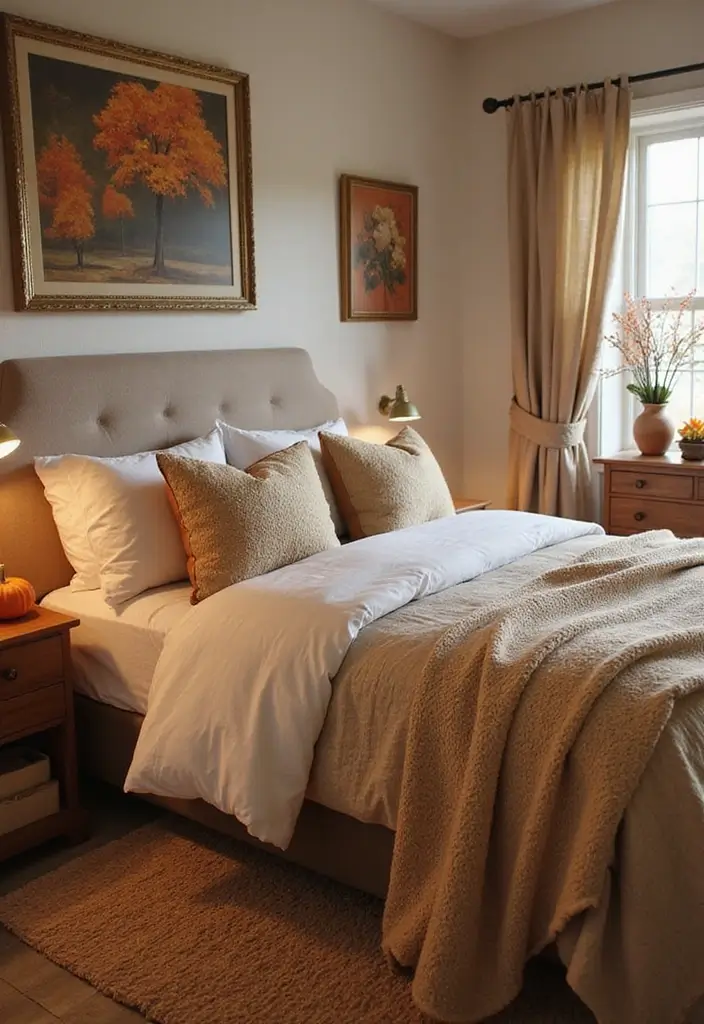 30+ Pumpkin Decoration Ideas for a Creative Halloween 17 30+ Pumpkin Decoration Ideas for a Creative Halloween - 17. Pumpkin Bedroom Decor