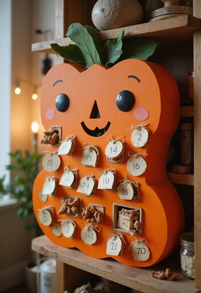 30+ Pumpkin Decoration Ideas for a Creative Halloween 25 30+ Pumpkin Decoration Ideas for a Creative Halloween - 25. Pumpkin-Themed Advent Calendar