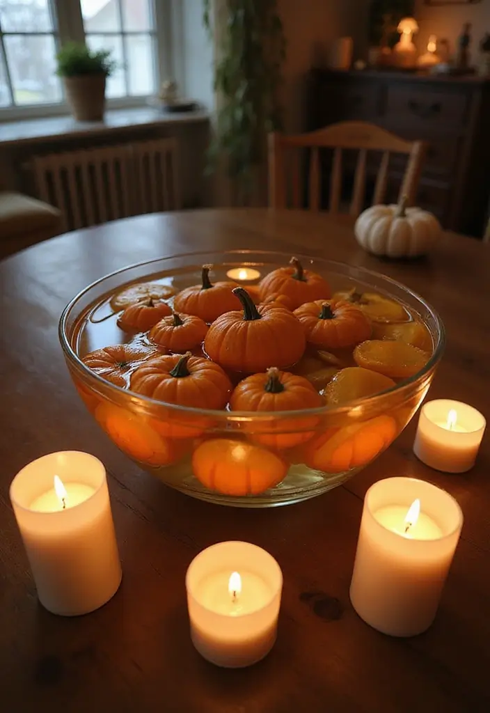 30+ Pumpkin Decoration Ideas for a Creative Halloween 4 30+ Pumpkin Decoration Ideas for a Creative Halloween - 4. Floating Pumpkin Display