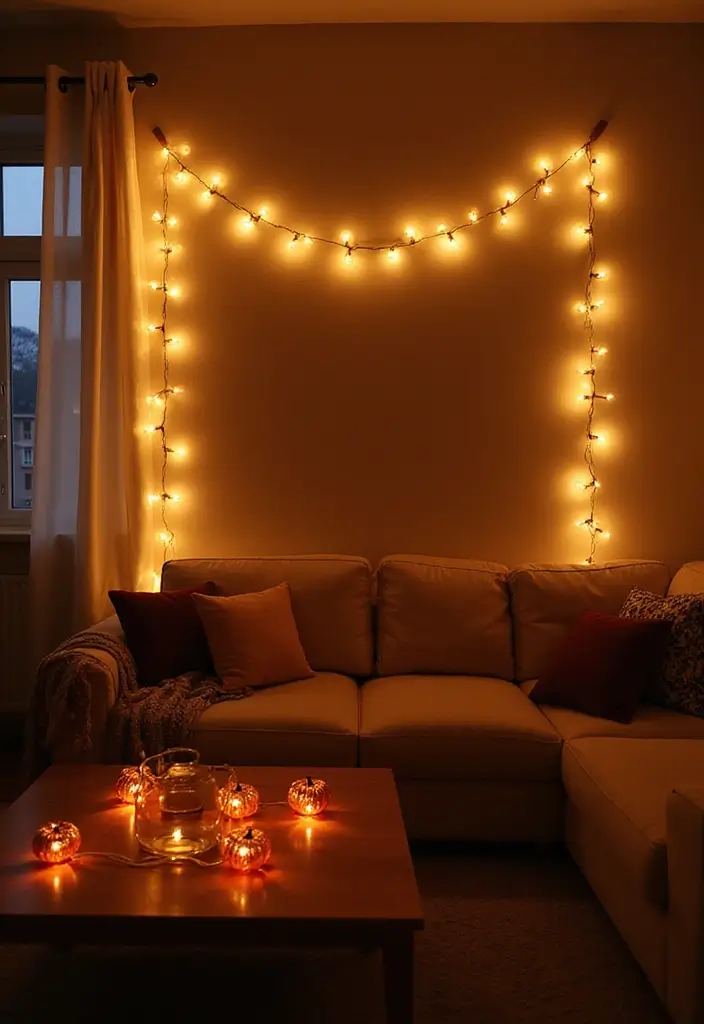 30+ Pumpkin Decoration Ideas for a Creative Halloween 5 30+ Pumpkin Decoration Ideas for a Creative Halloween - 5. Pumpkin String Lights