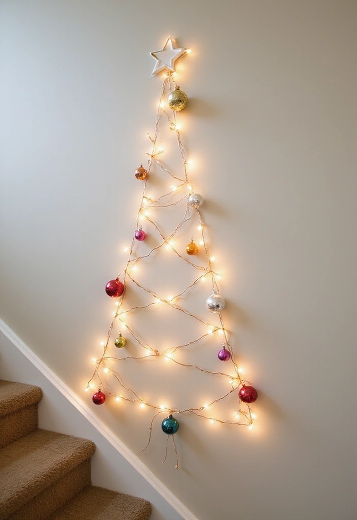 30+ Unique Christmas Tree Ideas That Look Amazing: Staircase Christmas Decor 11 30+ Unique Christmas Tree Ideas That Look Amazing: Staircase Christmas Decor - 11. DIY String Tree