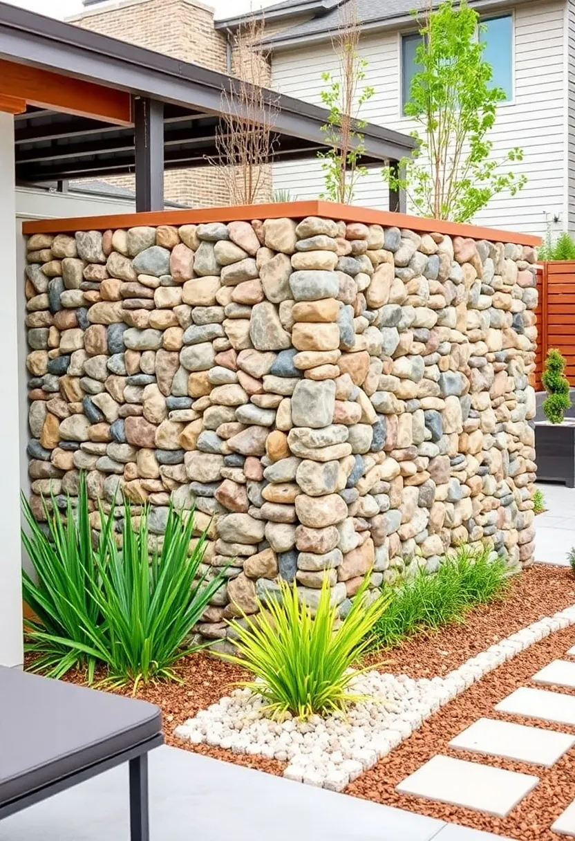 12 Backyard Fence Privacy Ideas for Quiet Comfortable Seclusion 56 12 Backyard Fence Privacy Ideas for Quiet Comfortable Seclusion 6. Gabion Walls
