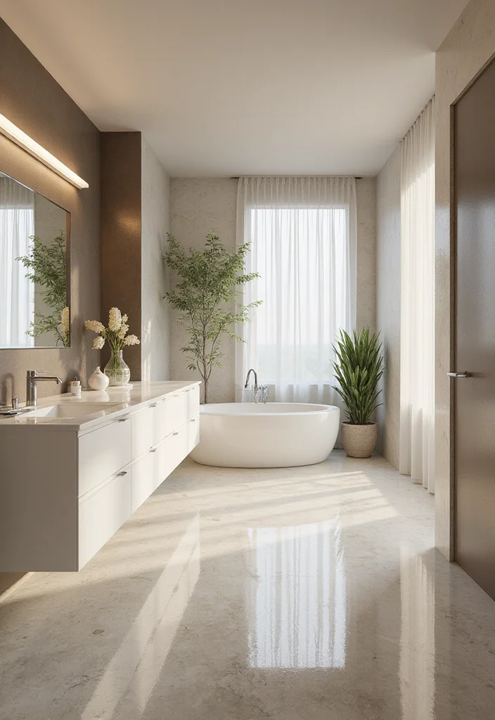 12 Bathroom Ideas Tiles for Fresh Stylish Durable Surfaces 4. Porcelain Tiles with EcoGlaze