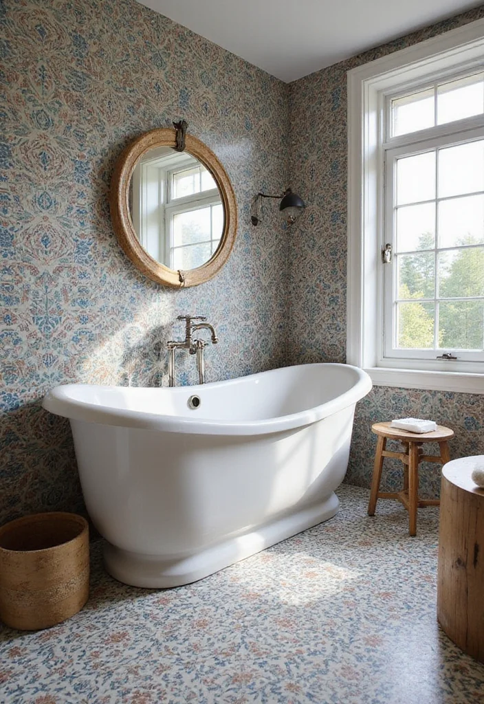 12 Bathroom Ideas Tiles for Fresh Stylish Durable Surfaces 7. Cement Tiles