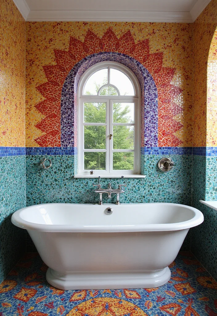 12 Bathroom Ideas Tiles for Fresh Stylish Durable Surfaces 8. Mosaic Tiles