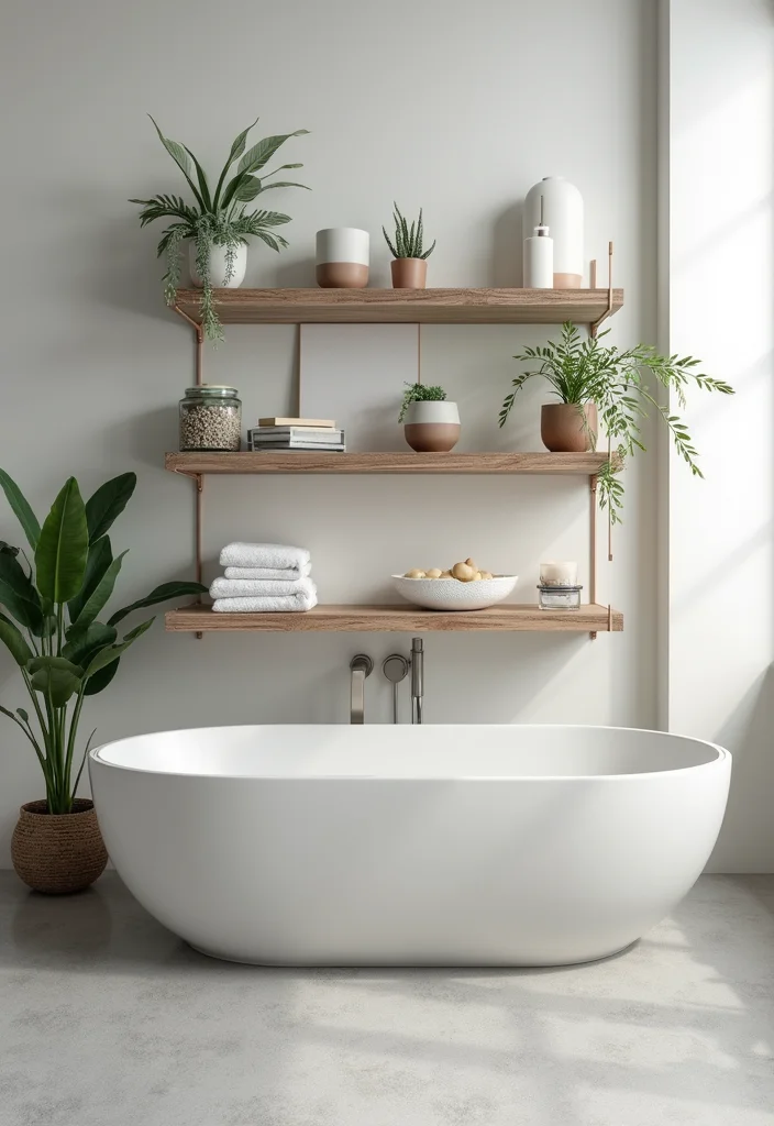 12 Bathroom Small Ideas for Smart Space Saving Solutions 1. Floating Shelves for Vertical Storage