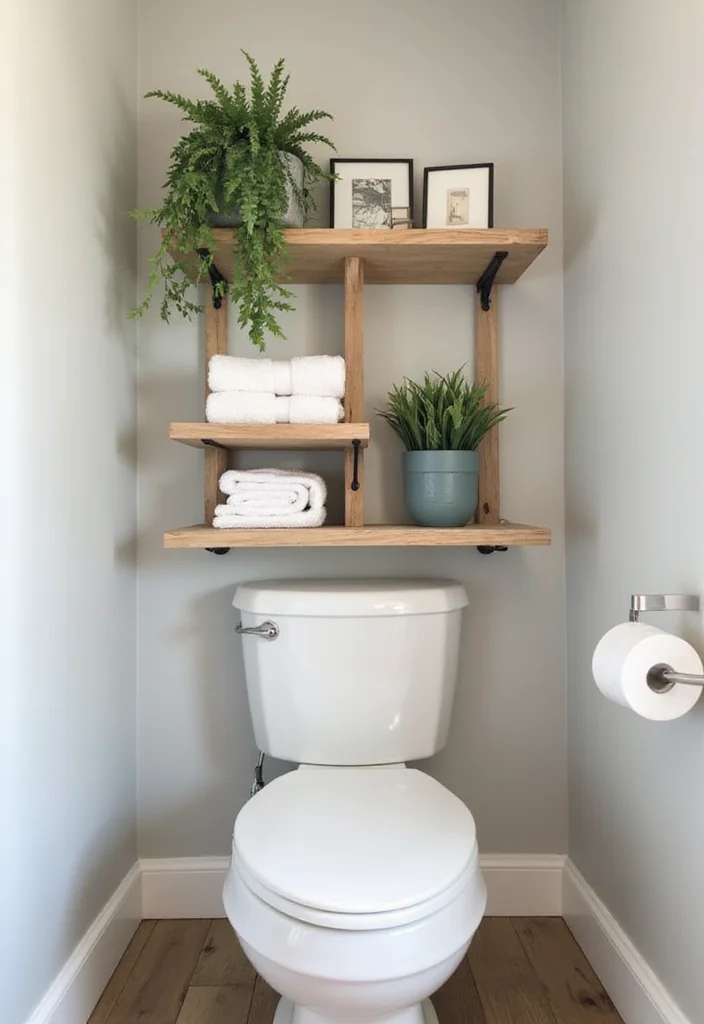 12 Bathroom Small Ideas for Smart Space Saving Solutions 2. Over the Toilet Storage