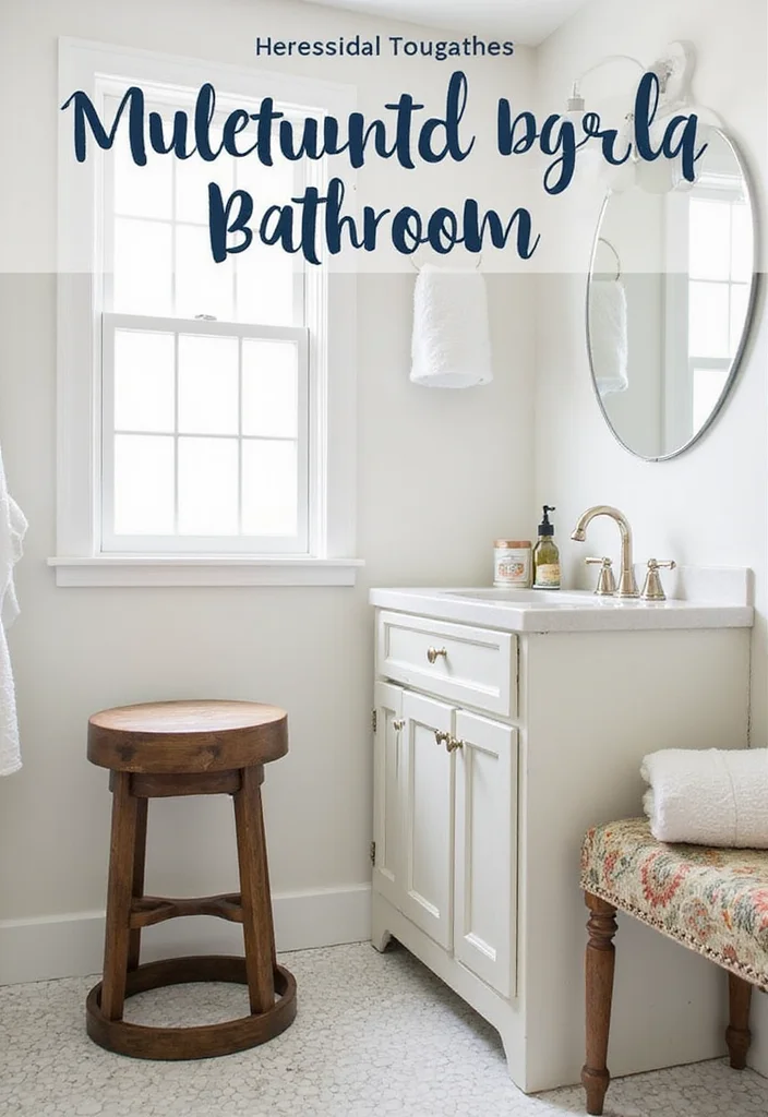 12 Bathroom Small Ideas for Smart Space Saving Solutions 4. Multi Functional Furniture