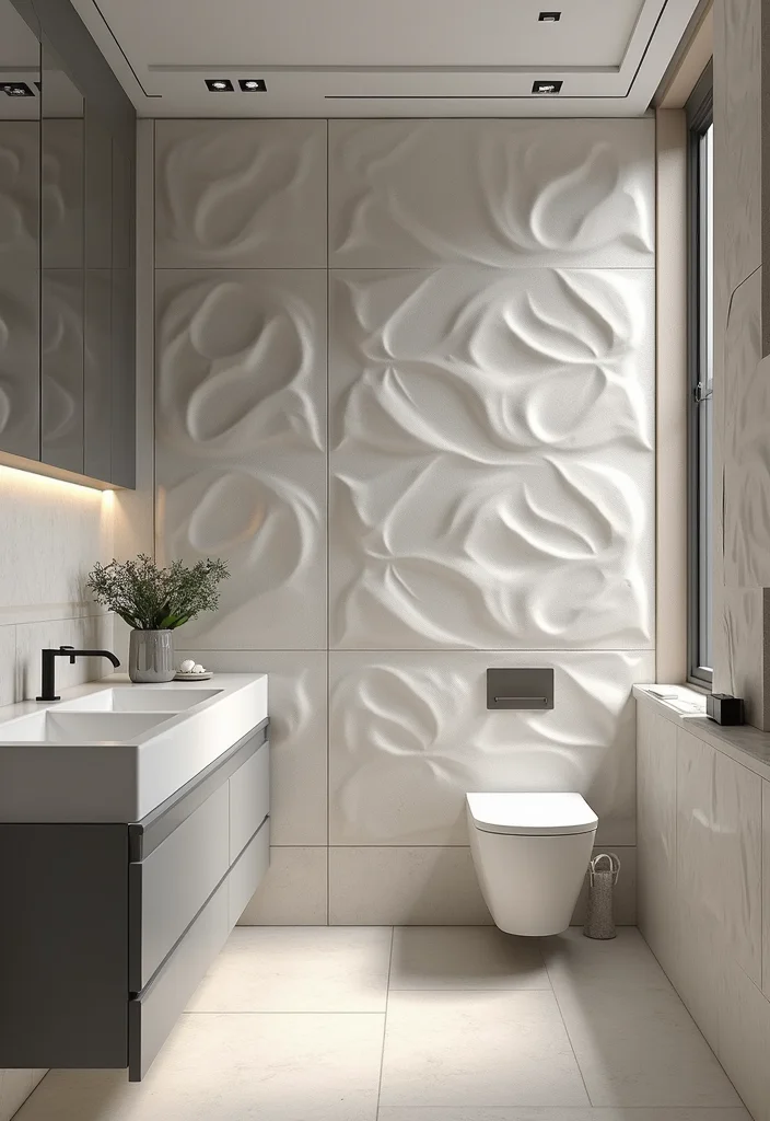 12 Bathroom Tiles Design Ideas for Pattern Texture and Color 87 12 Bathroom Tiles Design Ideas for Pattern Texture and Color 9. Terrific Textures 3D and Relief Tiles