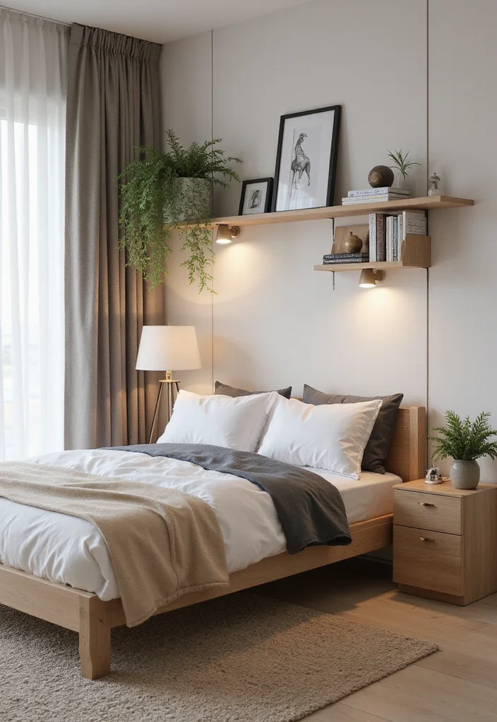 12 Bedroom Ideas With Study Table for Productive Comfortable Use 111 12 Bedroom Ideas With Study Table for Productive Comfortable Use 11. Dual Purpose Nightstand Desk