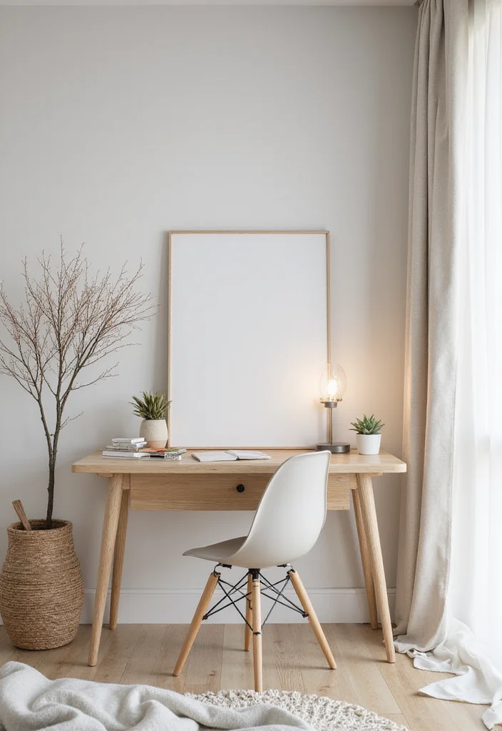 12 Bedroom Ideas With Study Table for Productive Comfortable Use 67 12 Bedroom Ideas With Study Table for Productive Comfortable Use 7. Scandinavian Simplicity