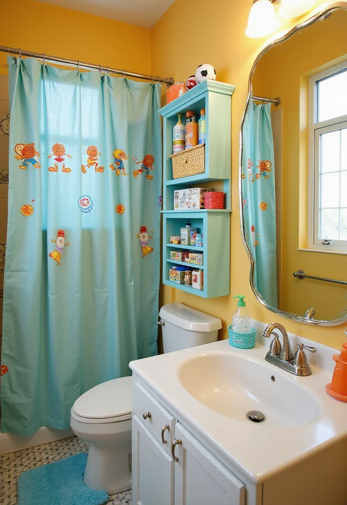 12 Boys Bathroom Ideas for Fun Simple Everyday Function 56 12 Boys Bathroom Ideas for Fun Simple Everyday Function 6. Fun Shower Organizers