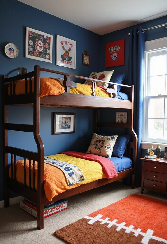 12 Boys Bunkbed Bedroom Ideas for Fun Practical Shared Spaces 45 12 Boys Bunkbed Bedroom Ideas for Fun Practical Shared Spaces 5. Sports Fanatics Athletic Inspired Bunk Beds