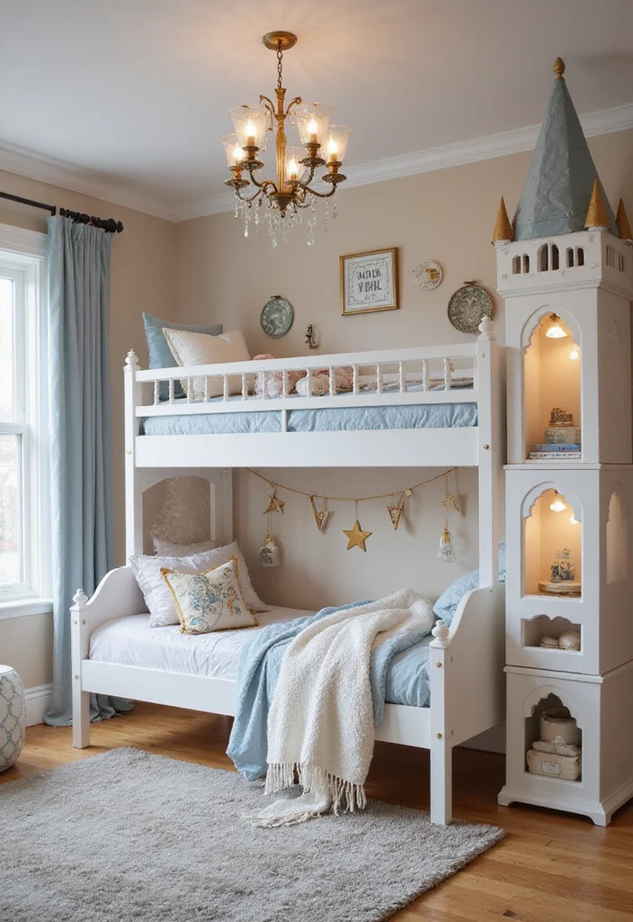 12 Boys Bunkbed Bedroom Ideas for Fun Practical Shared Spaces 56 12 Boys Bunkbed Bedroom Ideas for Fun Practical Shared Spaces 6. Magical Kingdom Fairy Tale Bunk Bed Fantasy