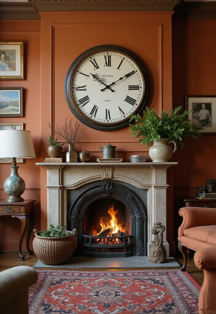 12 Clock Decor Ideas Living Room for Practical Stylish Accents 1. Vintage Wall Clocks for Timeless Charm