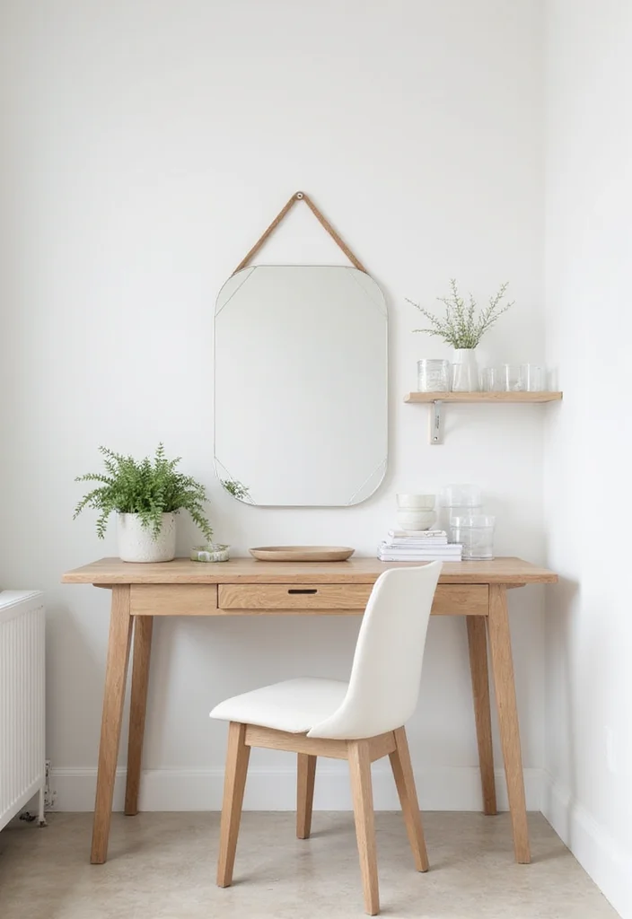 12 Corner Vanity Ideas Bedroom for Compact Stylish Grooming 1 12 Corner Vanity Ideas Bedroom for Compact Stylish Grooming 1. Minimalist Magic