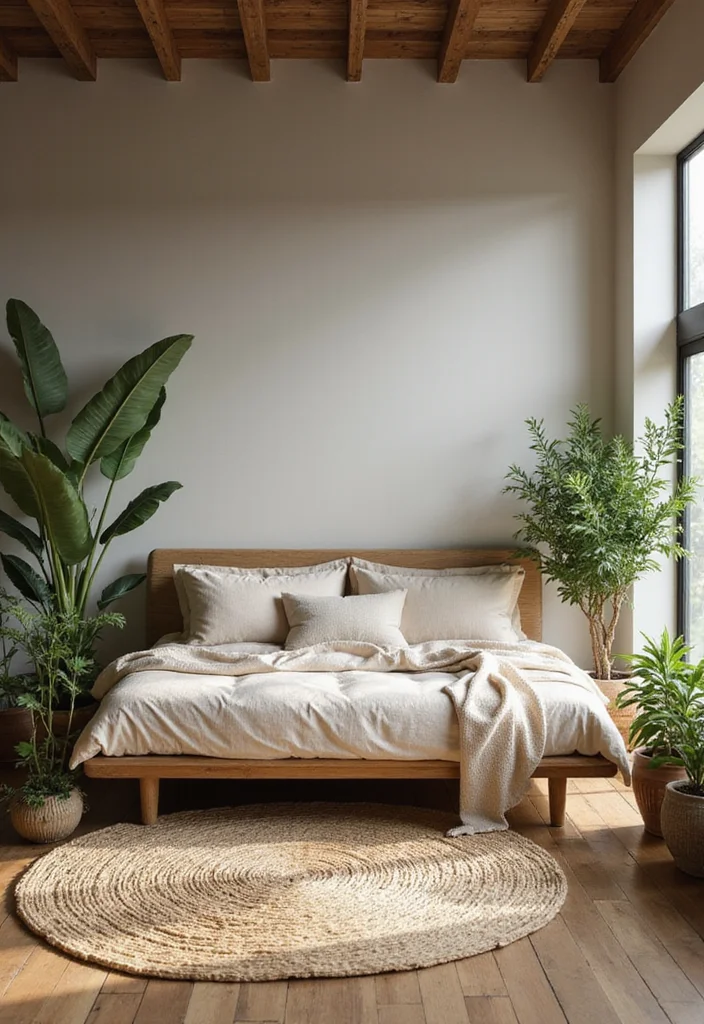 12 Day Bed Bedroom Ideas for Flexible Seating and Sleeping 6. Nature Inspired Calm