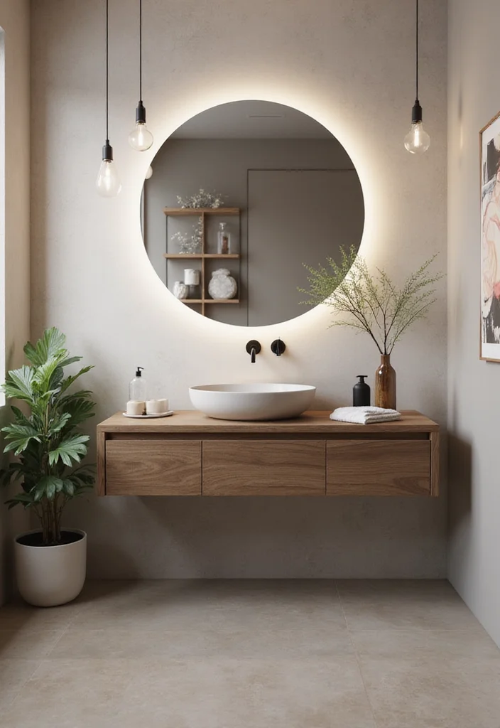12 IKEA Bathroom Ideas for Affordable Modern Functional Style 1. Floating Vanity for an Airy Look