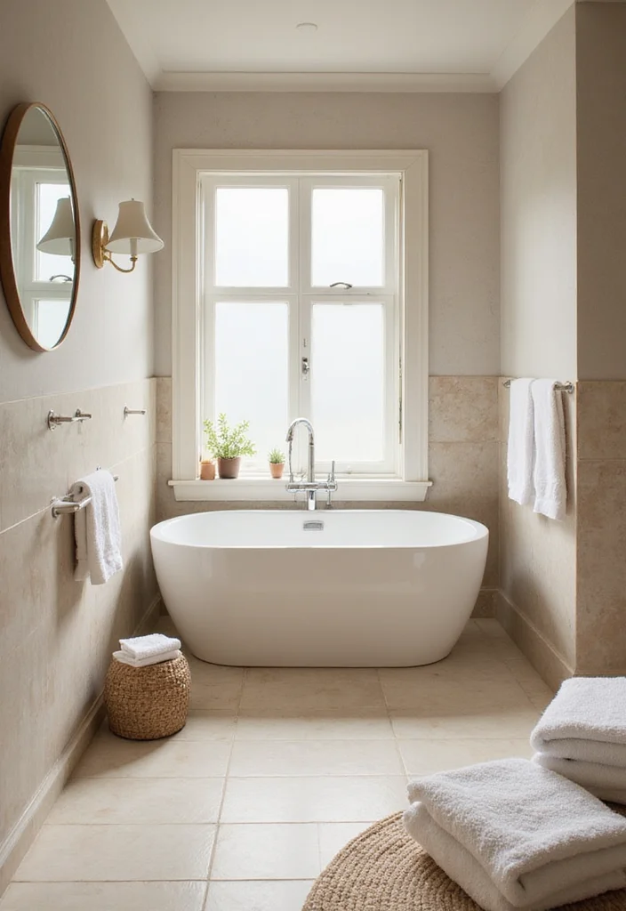 12 IKEA Bathroom Ideas for Affordable Modern Functional Style 7. Calm Neutral Palettes