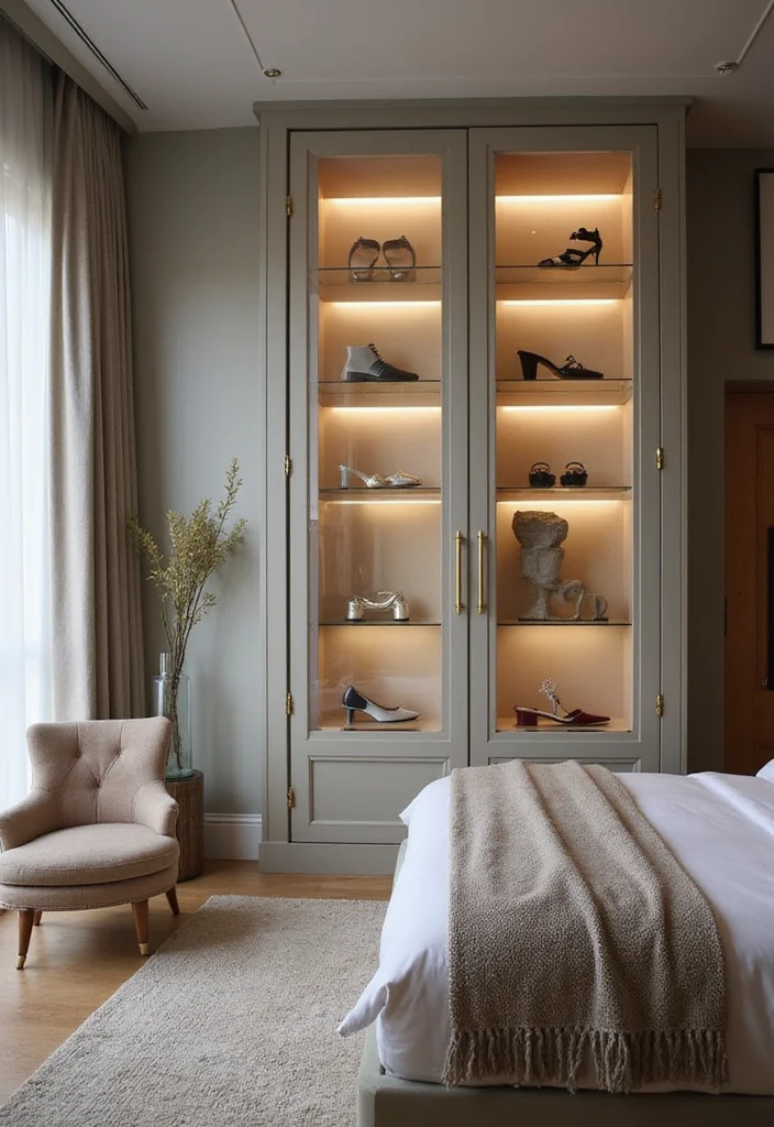 12 Shoe Display Ideas Bedroom for Clean Organized Style 111 12 Shoe Display Ideas Bedroom for Clean Organized Style 11. Shoe Display Cases