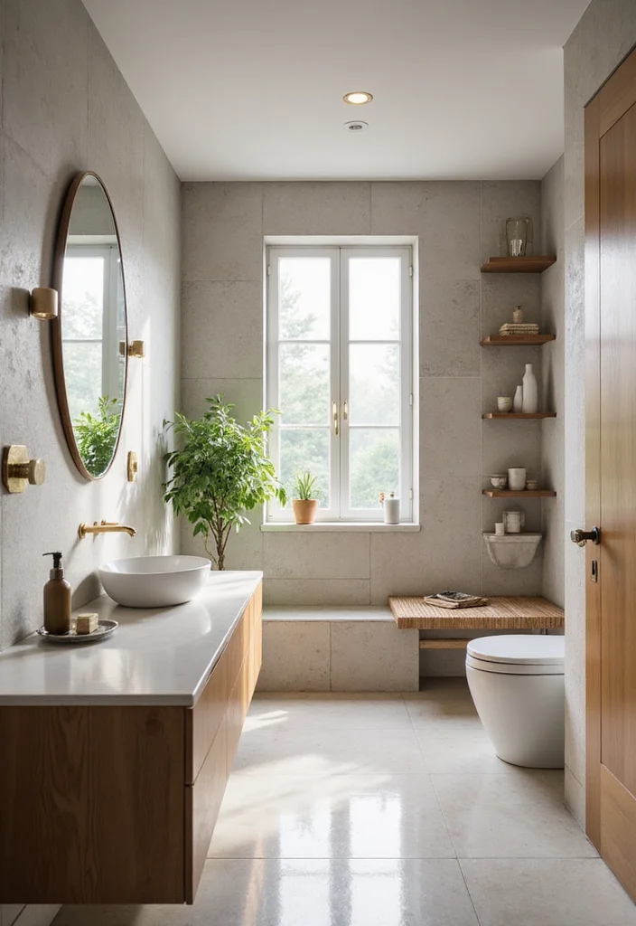 12 Square Bathroom Ideas for Balanced Functional Clean Layouts 12. Eco Friendly Features
