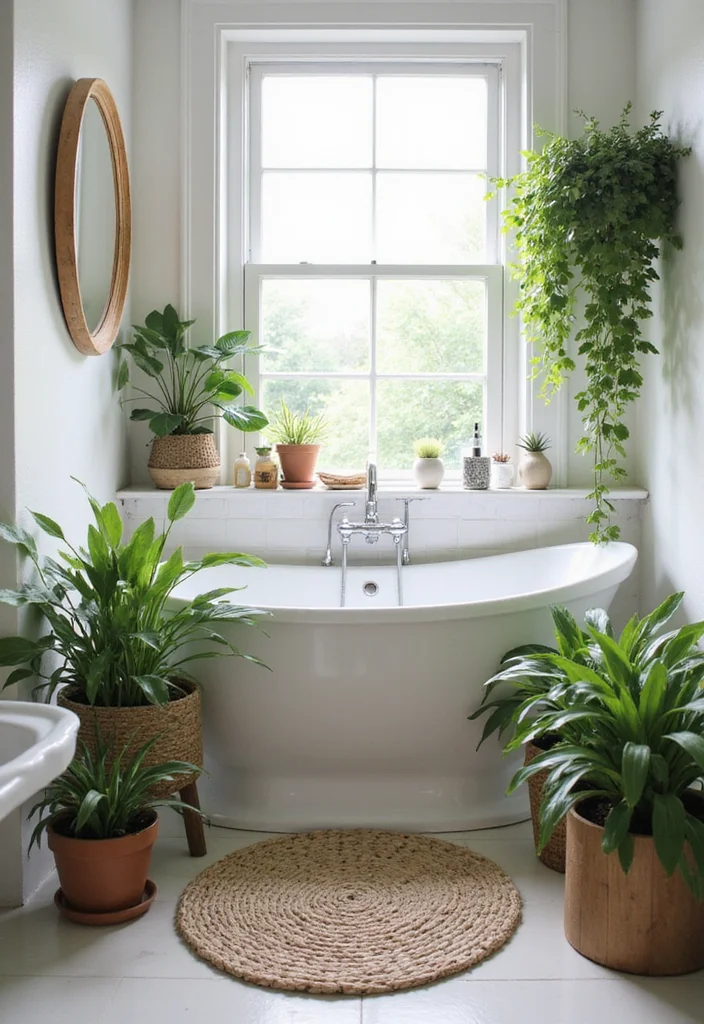 12 Toilet Bathroom Ideas for Practical Comfortable Organized Spaces 100 12 Toilet Bathroom Ideas for Practical Comfortable Organized Spaces 10. Greenery for Freshness