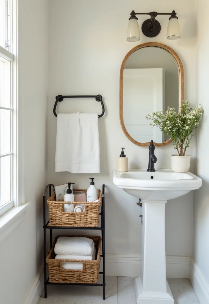 12 Toilet Bathroom Ideas for Practical Comfortable Organized Spaces 89 12 Toilet Bathroom Ideas for Practical Comfortable Organized Spaces 9. Decorative Storage Bins