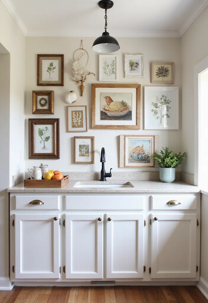 12 Top of Kitchen Cabinet Decor Ideas for Height and Style 111 12 Top of Kitchen Cabinet Decor Ideas for Height and Style 11. Wall Art