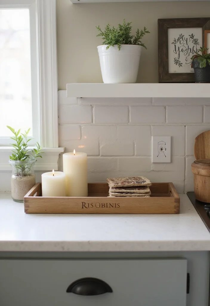 12 Top of Kitchen Cabinet Decor Ideas for Height and Style 45 12 Top of Kitchen Cabinet Decor Ideas for Height and Style 5. Decorative Trays